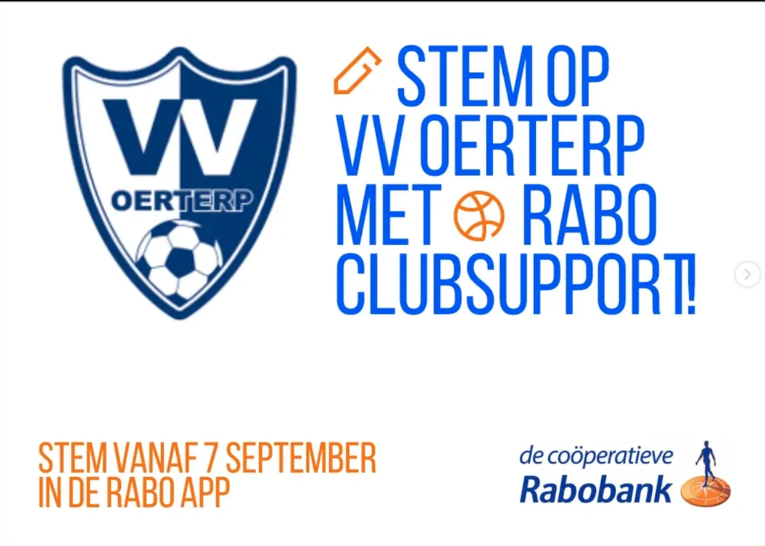 RABO CLUBSUPPORT 2026 – VV OERTERP DOET MEE!