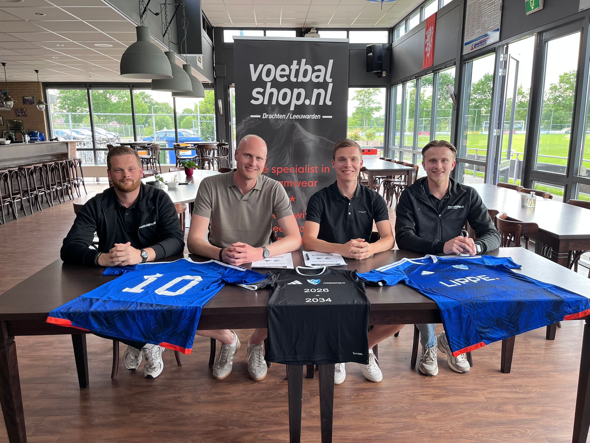 Nieuwe contract met Voetbalshop Drachten/Leeuwarden en adidas teamwear.